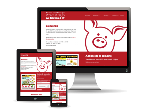 Site web du Cochon d'Or à Payerne