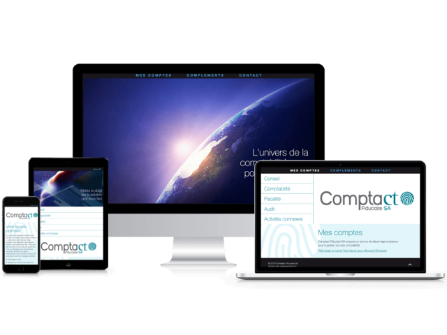 Site web Comptact Fiduciaire SA